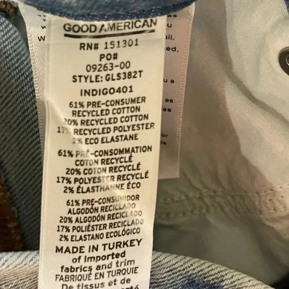 Good American Good legs straight high rise jeans - Picture 7 of 8